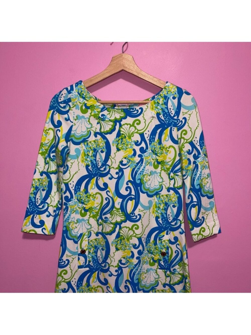 Lilly Pulitzer Charlene Shift Dress Women’s‎ Size XS Crystal Coast Print - Picture 3 of 10